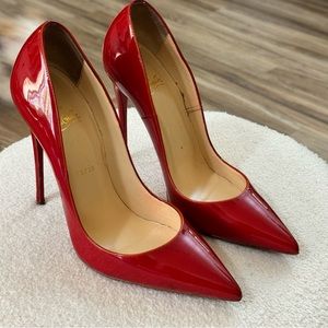 Christian Louboutin So Kate 120mm Cherry Red